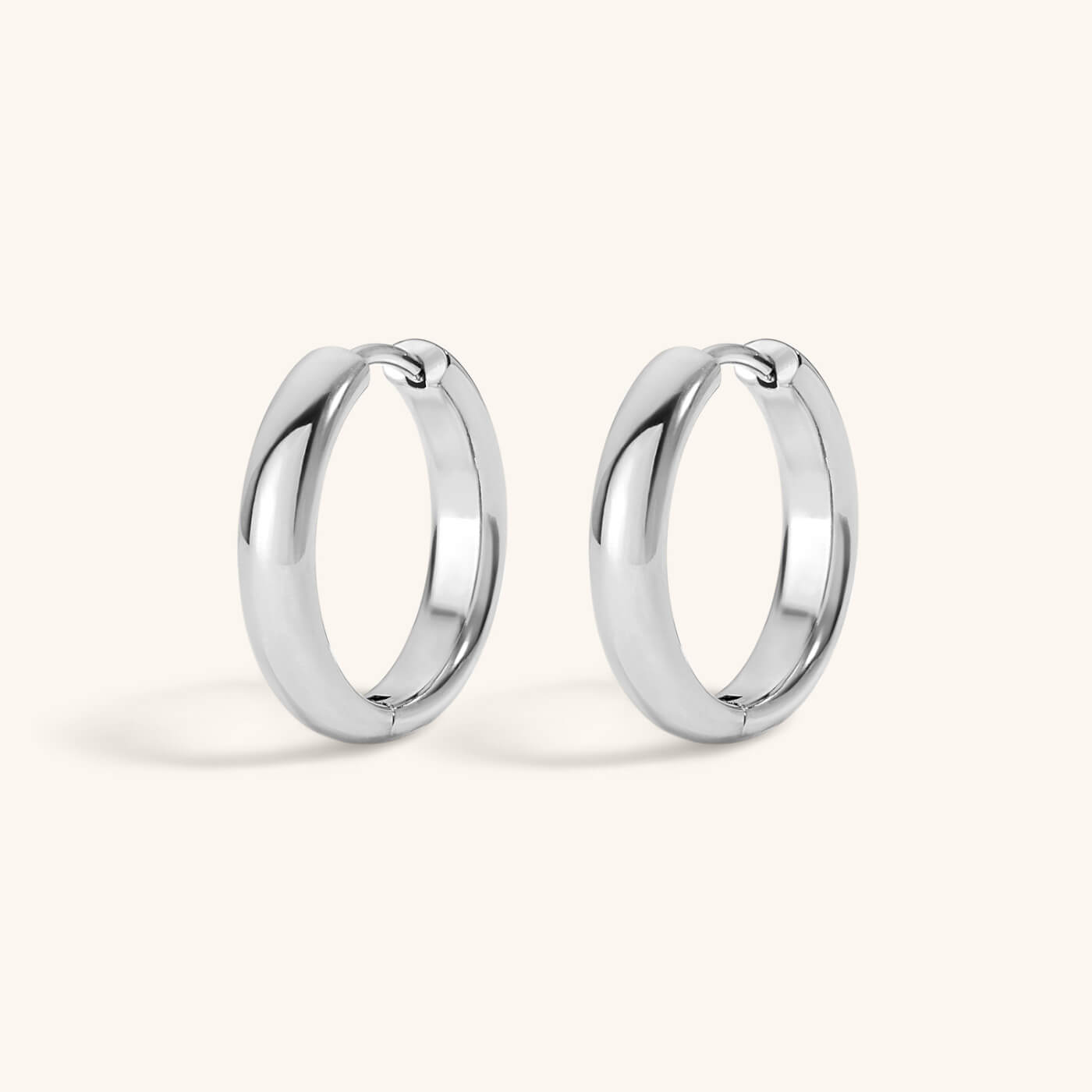 Bold Hoops in Titanium