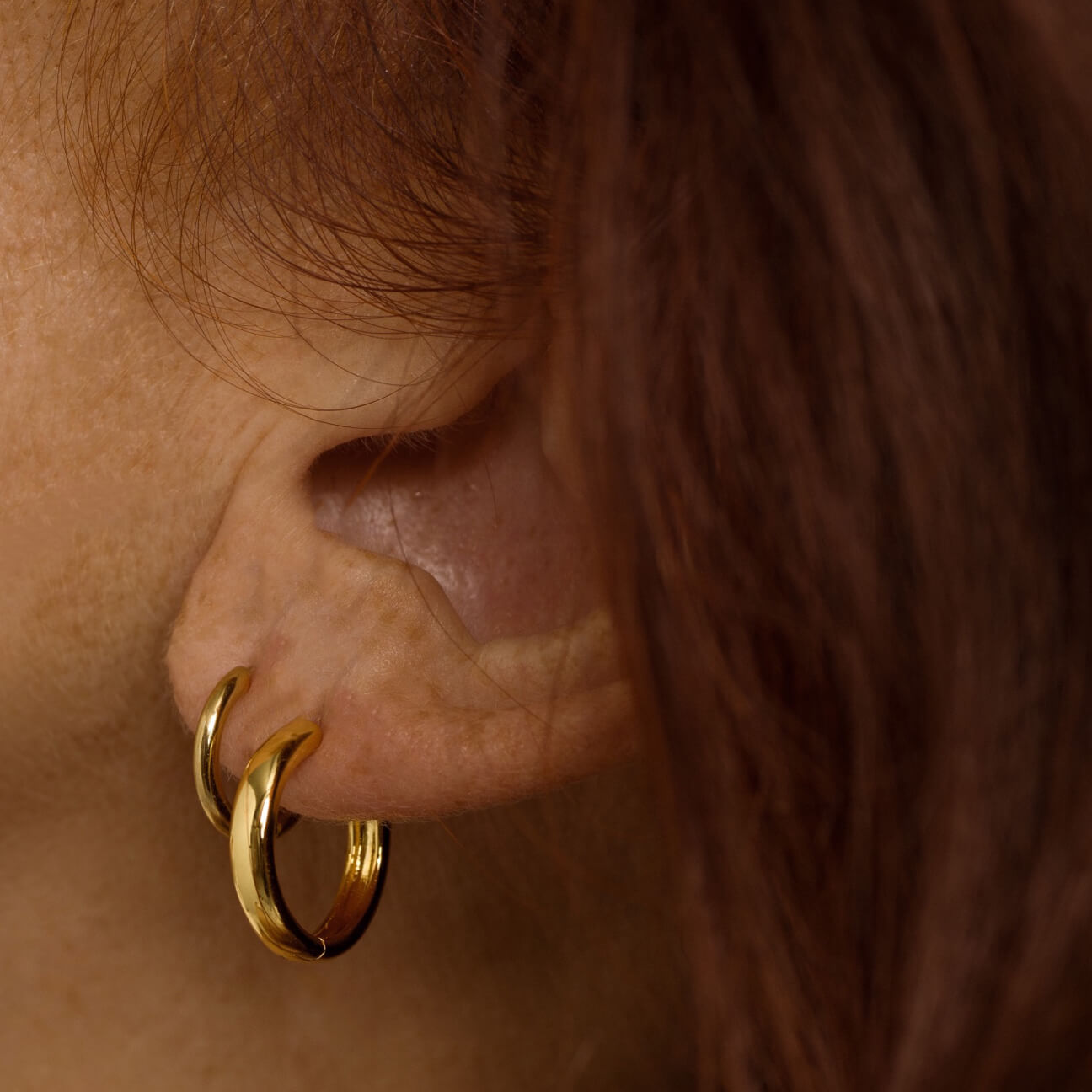 Bold Hoops in Titanium